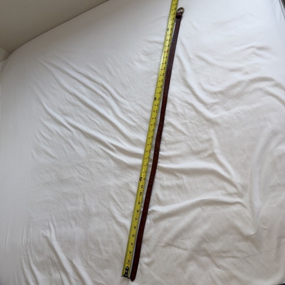 Leather Belt Women Size 31-35 Southwest Turquoise Beads - Picture 2 of 6